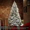 7.5FT Snow-Flocked Pine Realistic Artificial Holiday Christmas Tree with Stand